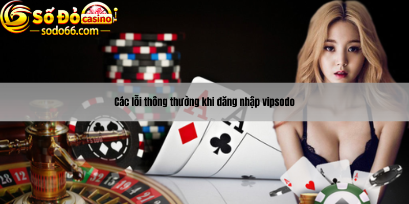 Các lỗi thông thường khi đăng nhập vipsodo